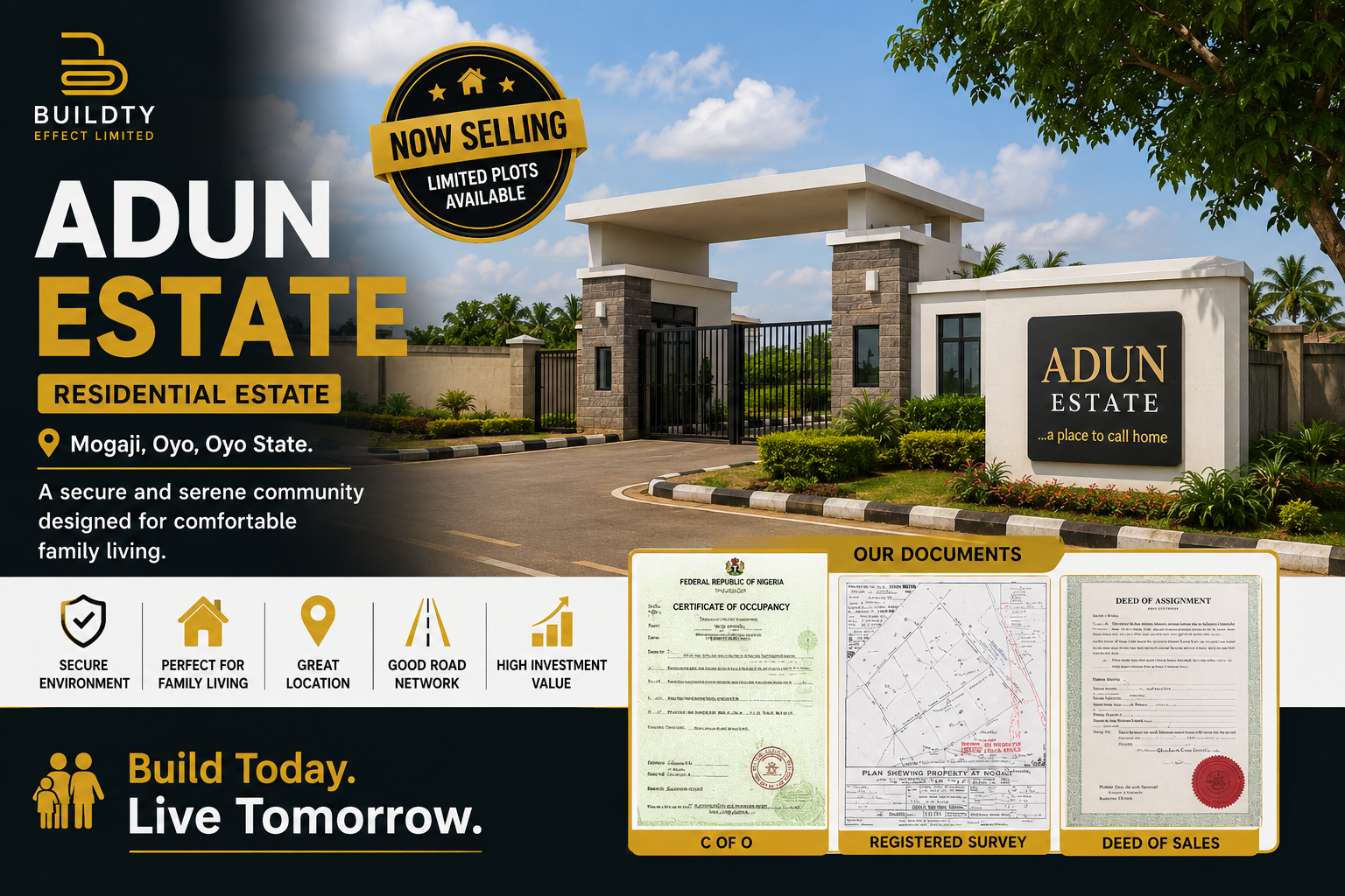 adun real estate signage