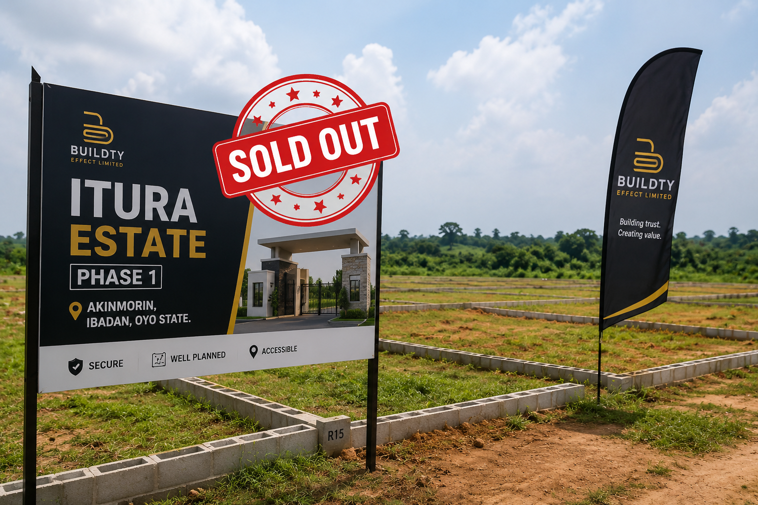 itura estate phase one signage sold out